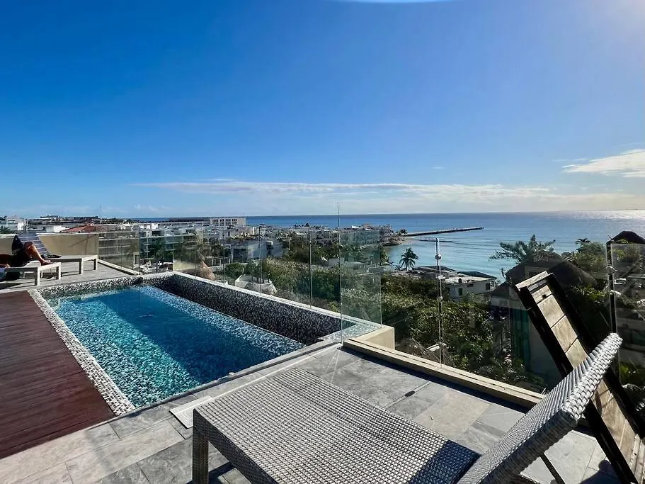 公寓 Ocean View Jacuzzi & Pool-2Bedroom 普拉亚卡门