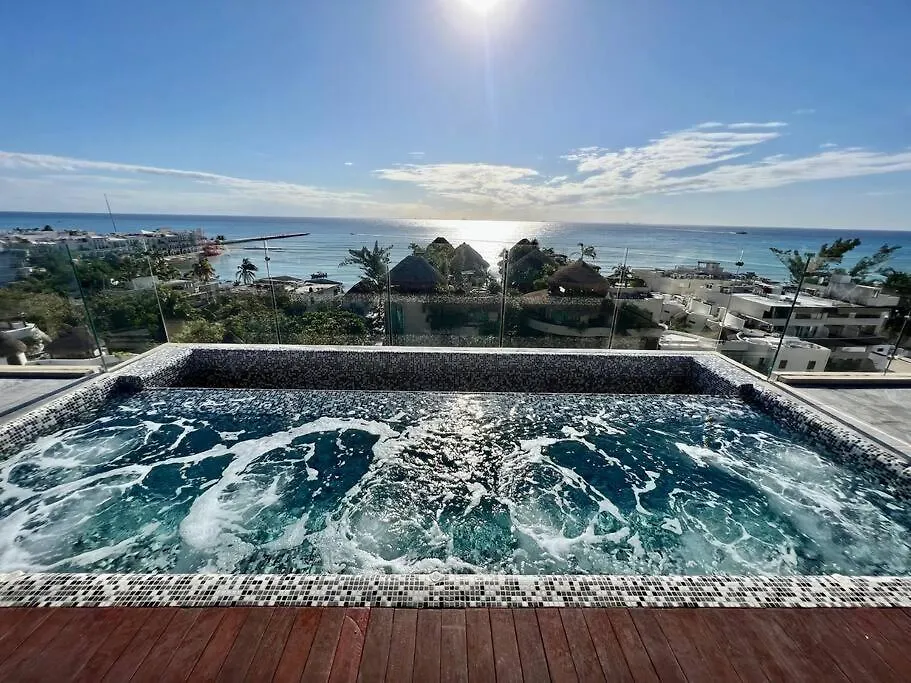 公寓 Ocean View Jacuzzi & Pool-2Bedroom 普拉亚卡门 墨西哥